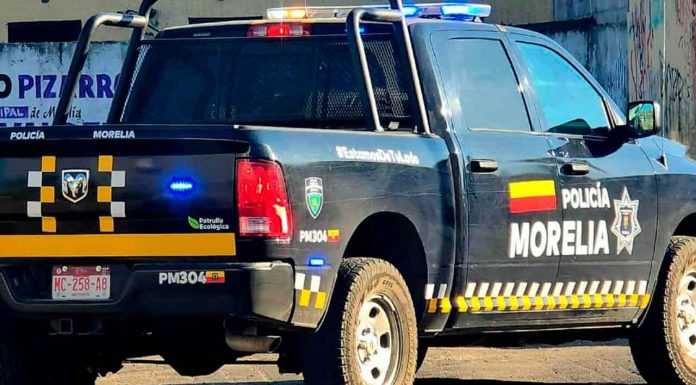 Tras persecución, Policía Morelia captura a 3 presuntos ladrones