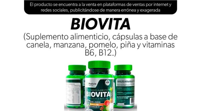 SSM emite alerta sanitaria sobre comercialización engañosa del producto Biovita