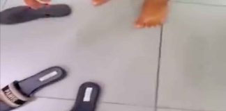 #VIDEO || ¡Se le olvidó pagar… de lo cómoda que iba! Una clienta en Campeche protagoniza curioso descuido con unas sandalias nuevas