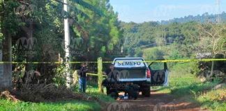 Localizan aun hombre ej3cut4d0 en la colonia Laguna del Ahogado, Uruapan