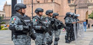 Jornada contra la extorsión en Plaza Melchor Ocampo