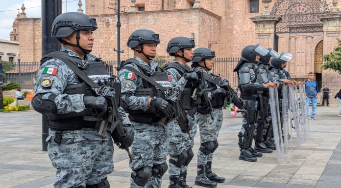 Jornada contra la extorsión en Plaza Melchor Ocampo