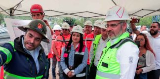 Supervisa Alfredo Ramírez Bedolla montaje de la 1er estación del Teleférico de Morelia