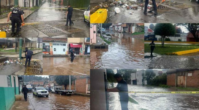 Guardia Civil Zacapu lleva a cabo acciones preventivas ante intensas lluvias