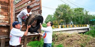 Carlos Soto encabeza faena de limpieza preventiva en el río Duero