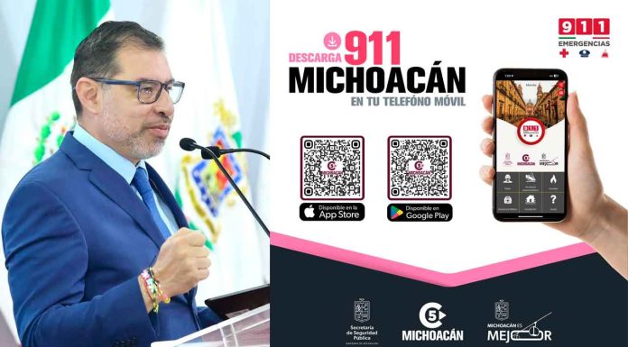 Gobierno de Michoacán lanza nueva app 911, multilingüe y accesible para todos