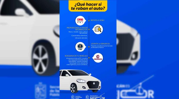 ¿Qué hacer si te roban tu vehículo? Sigue estas indicaciones para reportarlo: SSP