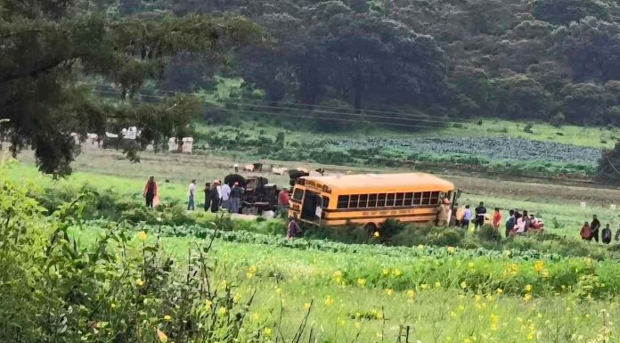 Un muerto y tres heridos, tras aparatoso choque entre autobús de personal y tolva, en Purépero