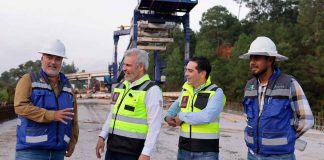 Supervisa Bedolla ampliación de la autopista Siglo XXI tramo Zirahuén-Uruapan