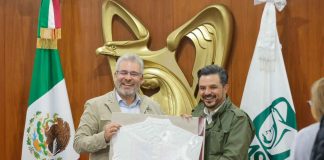 Bedolla y Zoé Robledo acuerdan trabajo para asignación de espacios a guarderías CECI del IMSS