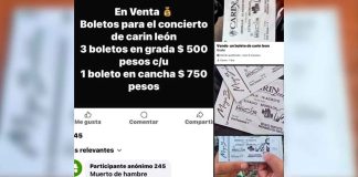Prohibida la reventa de boletos para Carín León, llama SEIMUJER a reportarlo