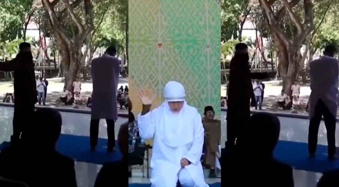 #VIDEO|| Pareja del mismo sexo recibe 80 latigazos en público en Aceh, Indonesia