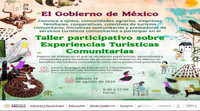 Sectur convoca a taller para fortalecer el turismo comunitario