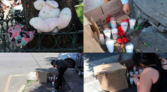 #SEGIMIENTO #IMAGENES|| Entre flores y juguetes, recuerdan a la niña que murió en la Glorieta de la Luna