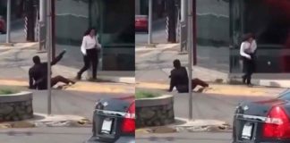 #VIDEO|| Indigente agrede a una mujer en Monterrey; la comunidad exige mayor seguridad