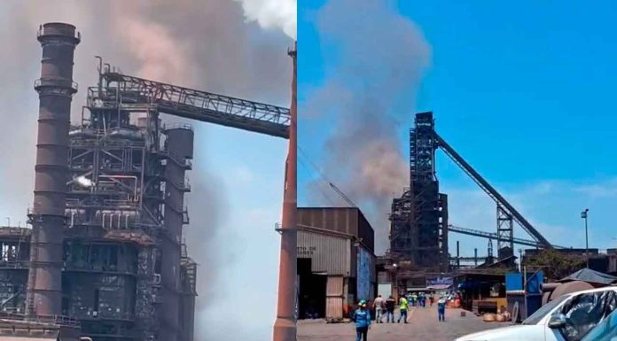 #VIDEO | Explosión en planta de ArcelorMittal en Lázaro Cárdenas genera alarma; no hubo lesionados