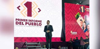 Alexis Velázquez entrega “Informe del Pueblo” en Huandacareo pese a la lluvia