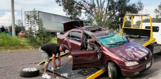 Choque entre auto y tráiler deja 3 heridos en la Av. Morelos Norte de Morelia