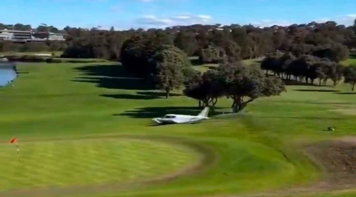 #VIDEO || Avioneta se estrella en campo de golf en Sídney: piloto aprendiz e instructor sobreviven