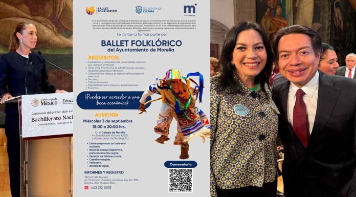 SeCultura invita a sumarse al Ballet Folklórico del Ayuntamiento de Morelia
