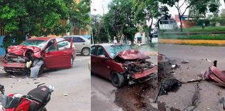 #VIDEO| Médico queda herido tras chocar su auto por alcance contra un tráiler