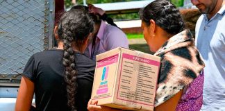 DIF Zacapu entrega apoyos alimentarios en la comunidad de Las Canoas