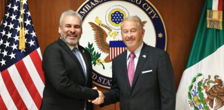 Bedolla y embajador de EUA acuerdan cooperación y trabajo conjunto
