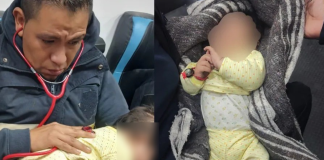 Abandonan a bebé de aproximadamente tres meses en plena vía pública en Edomex