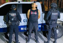 Bravucón armado es detenido por la SSP y Policía Municipal por agredir a mujer, en Zamora