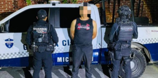 Bravucón armado es detenido por la SSP y Policía Municipal por agredir a mujer, en Zamora