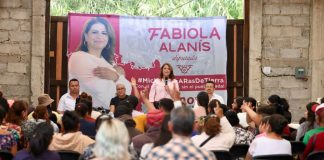 Fabiola Alanís en Zinapécuaro: este camino es por la justicia