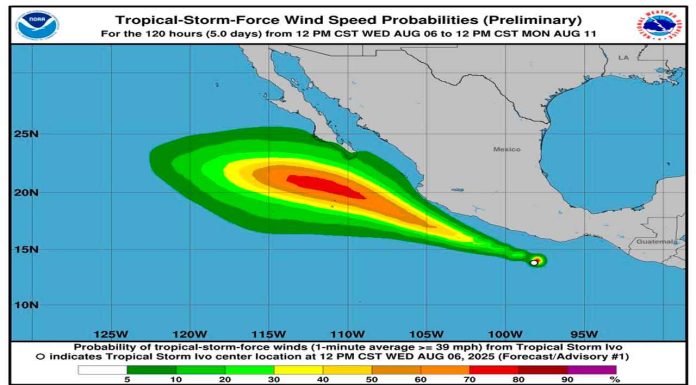 Ivo se intensifica a medida que hace su aproximación más cercana a México