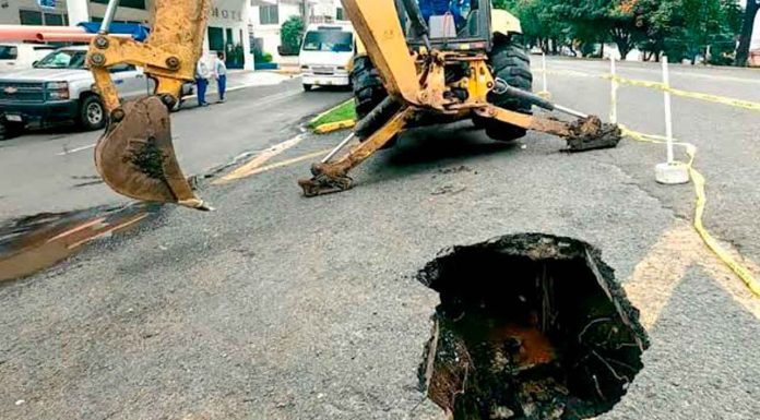 Al menos 50 hundimientos se han atendido en Morelia en lo que va de este año