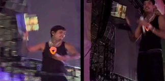 #VIDEO || Natanael Cano se va a los golpes en pleno concierto