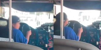 #VIDEO| Niño es captado conduciendo un camión en plena vía pública