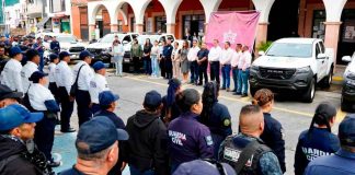 Moni Valdez refuerza seguridad en Zacapu con entrega de nuevas unidades