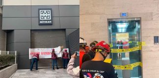 Colocan sellos de suspensión en Plaza Mítikah