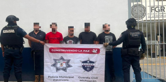 SSP detiene a 5 hombres en posesión de tres armas y droga en Salvador Escalante