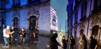 #VIDEO || Inundaciones afectan locales en los portales del Zócalo capitalino tras intensas lluvias