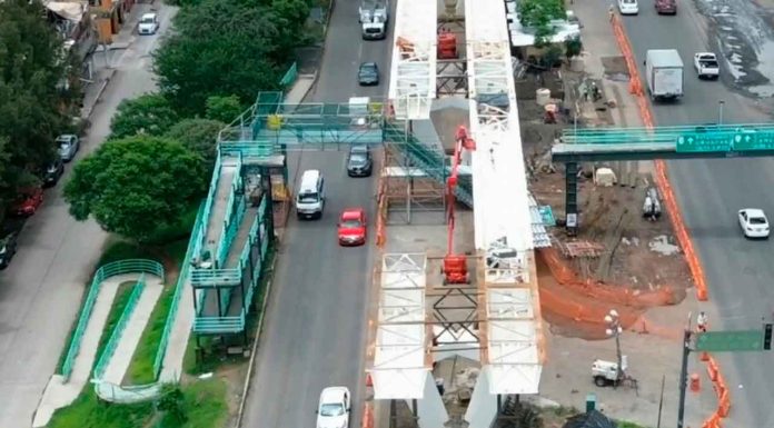 Puente peatonal de Mercado de Abastos será reubicado, será trasladado a Villas de la Loma: SCOP