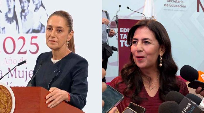 Claudia Sheinbaum se compromete a entregar titulos faltantes de diversas Universidades del país ; Suman 93 las quincenas pagadas en tiempo y forma al magisterio michoacano