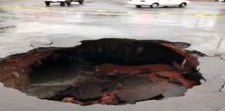 #VIDEO || Se forma otro gran socavón en Ecatepec