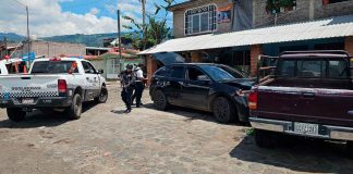 Tras persecución, SSP asegura vehículo, cartuchos útiles y uniformes apócrifos en Tingambato