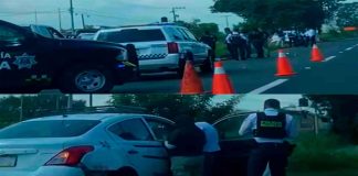 Se registra choque entre camioneta de la FGE y taxi sobre la Morelia-Pátzcuaro