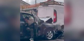 Se registra choque vehicular múltiple en la Av. Morelos Norte de Morelia