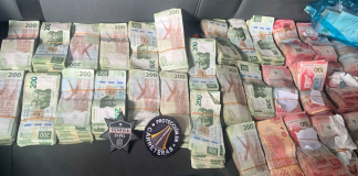 SSP detiene a hombre que viajaba con más de 660 mil pesos