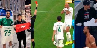#VIDEO #VIRAL || El VAR lo expulsó, lo regresó… ¡y hasta la playera tuvo que pedir prestada!