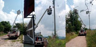 Gobierno de Morelia interviene luminarias en tenencia Santiago Undameo