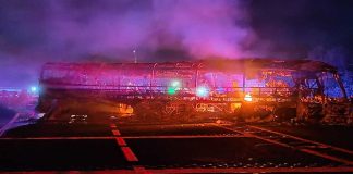 7 detenidos y 7 vehículos asegurados, tras bloqueo y quema de camión, en Zinapécuaro