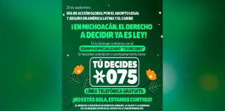 Seimujer fortalece derecho a decidir con la línea 075 y la Ruta Servicios de Aborto Seguro